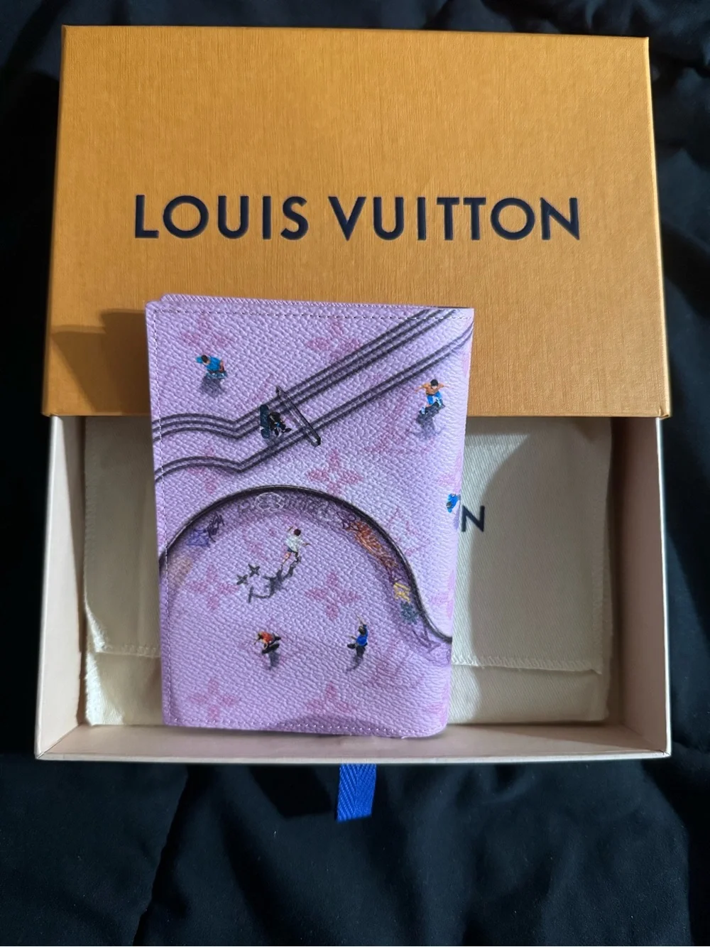 Louis Vuitton passport holder pink